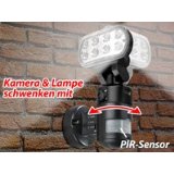 VisorTech LED-Flutlicht Überwachungskamera